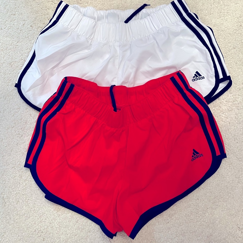 Lined running shorts 2 pair together